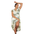 Green - Lifestyle - Dorothy Perkins Womens-Ladies Tropical Ruffle Hem Plus Midi Dress