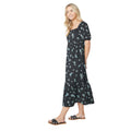 Black-Blue - Lifestyle - Dorothy Perkins Womens-Ladies Floral Square Neck Petite Midi Dress