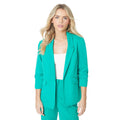 Green - Front - Dorothy Perkins Womens-Ladies Petite Ruched Blazer