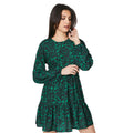 Green - Front - Dorothy Perkins Womens-Ladies Abstract Mini Dress