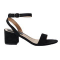 Natural Black - Back - Dorothy Perkins Womens-Ladies Tommi Barely There Wide Medium Block Heel Sandals