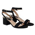 Natural Black - Front - Dorothy Perkins Womens-Ladies Tommi Barely There Wide Medium Block Heel Sandals