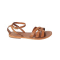 Tan - Back - Dorothy Perkins Womens-Ladies Jaleesa Leather Woven Wide Sandals