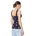 Navy - Back - Dorothy Perkins Womens-Ladies Front Tie Vest Top