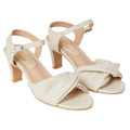 Ivory - Front - Good For The Sole Womens-Ladies Trisha Two Part Wide Heeled Sandals