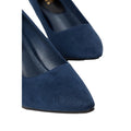 Navy - Side - Dorothy Perkins Womens-Ladies Dora Kitten Heel Court Shoes