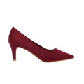 Red - Back - Dorothy Perkins Womens-Ladies Dora Kitten Heel Court Shoes