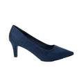 Navy - Back - Dorothy Perkins Womens-Ladies Dora Kitten Heel Court Shoes