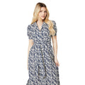 Navy - Lifestyle - Dorothy Perkins Womens-Ladies Floral Tiered Hem Shirt Dress