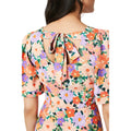 Multicoloured - Lifestyle - Dorothy Perkins Womens-Ladies Floral Bow Angel Sleeve Midi Dress