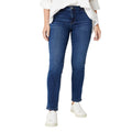 Mid Wash - Front - Dorothy Perkins Womens-Ladies Comfort Stretch Slim Jeans