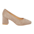 Taupe - Back - Dorothy Perkins Womens-Ladies Elise Extra Wide Court Shoes