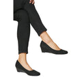 Natural Black - Side - Good For The Sole Womens-Ladies Cerys Low Heel Court Shoes