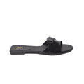 Black - Back - Dorothy Perkins Womens-Ladies Interwoven Flat Mule Sandals