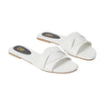 White - Front - Dorothy Perkins Womens-Ladies Interwoven Flat Mule Sandals