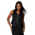 Black - Front - Dorothy Perkins Womens-Ladies Linen-Look Waistcoat