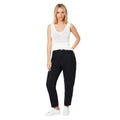 Black - Side - Dorothy Perkins Womens-Ladies Petite Relaxed Mom Jeans