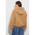 Camel - Back - Dorothy Perkins Womens-Ladies Teddy Fleece Short Coat