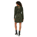 Khaki Green - Back - Dorothy Perkins Womens-Ladies Leopard Print Puff Sleeve Mini Dress