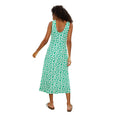 Green-White - Back - Dorothy Perkins Womens-Ladies Floral Midi Dress