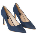 Navy - Front - Dorothy Perkins Womens-Ladies Dash Pointed Wide Court Shoes