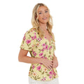 Yellow - Side - Dorothy Perkins Womens-Ladies Floral Button Through Blouse