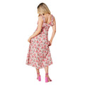 Pink - Back - Dorothy Perkins Womens-Ladies Floral Strappy Frill Midi Dress