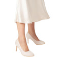 Blush - Side - Good For The Sole Womens-Ladies Elsa Almond Toe Wide Court Shoes