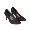 Natural Black - Front - Good For The Sole Womens-Ladies Elsa Almond Toe Wide Court Shoes