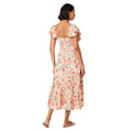 Floral - Back - Dorothy Perkins Womens-Ladies Floral Shirred Bodice Ruffle Midi Dress