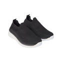 Black - Front - Good For The Sole Womens-Ladies Annabel Knitted Slip-on Trainers