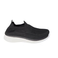 Black - Back - Good For The Sole Womens-Ladies Annabel Knitted Slip-on Trainers