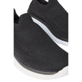 Black - Side - Good For The Sole Womens-Ladies Annabel Knitted Slip-on Trainers