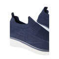 Navy - Side - Good For The Sole Womens-Ladies Annabel Knitted Slip-on Trainers