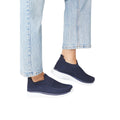 Navy - Lifestyle - Good For The Sole Womens-Ladies Annabel Knitted Slip-on Trainers