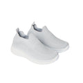 Grey - Front - Good For The Sole Womens-Ladies Annabel Knitted Slip-on Trainers