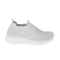 Grey - Back - Good For The Sole Womens-Ladies Annabel Knitted Slip-on Trainers