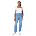 Light Wash - Lifestyle - Dorothy Perkins Womens-Ladies Pintuck High Waist Straight Leg Jeans