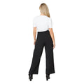 Black - Back - Dorothy Perkins Womens-Ladies Petite Wide Leg Trousers