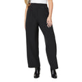 Black - Side - Dorothy Perkins Womens-Ladies Petite Wide Leg Trousers