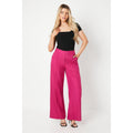 Pink - Front - Dorothy Perkins Womens-Ladies Wide Leg Trousers