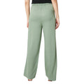 Khaki Green - Back - Dorothy Perkins Womens-Ladies Pleat Front Wide Leg Trousers