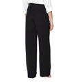 Black - Back - Dorothy Perkins Womens-Ladies Buckle Detail Straight Leg Trousers