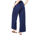 Navy - Back - Dorothy Perkins Womens-Ladies Pull-On Trousers