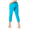 Turquoise - Back - Dorothy Perkins Womens-Ladies Petite Ankle Grazer Trousers