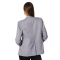 Charcoal - Back - Dorothy Perkins Womens-Ladies Longline Clean Edge Ruched Blazer