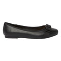 Natural Black - Back - Dorothy Perkins Womens-Ladies Paris Bow Detail Wide Ballerina Flats