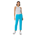 Turquoise - Side - Dorothy Perkins Womens-Ladies Ankle Grazer Trousers