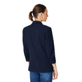 Navy - Back - Dorothy Perkins Womens-Ladies Button Detail Ruched Blazer