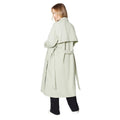 Sage - Back - Dorothy Perkins Womens-Ladies Double-Breasted Trench Coat